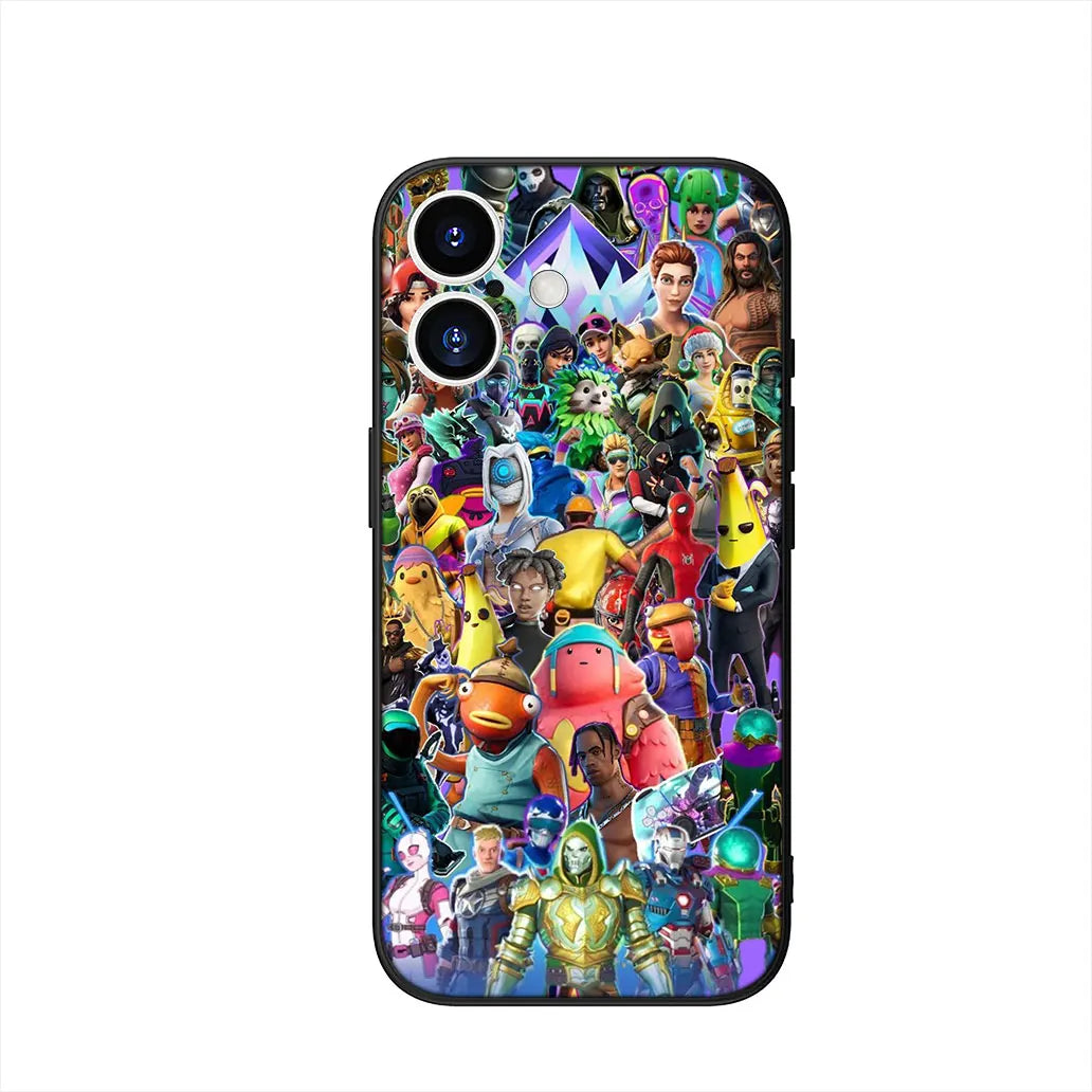 Custodia Game F-ForTnites Wallpaper per Samsung Galaxy A07 A13 A12 A23 A42 A50 A51 A52 A53 A70 A71 A72 A21S A04 Note 20 9 8 10