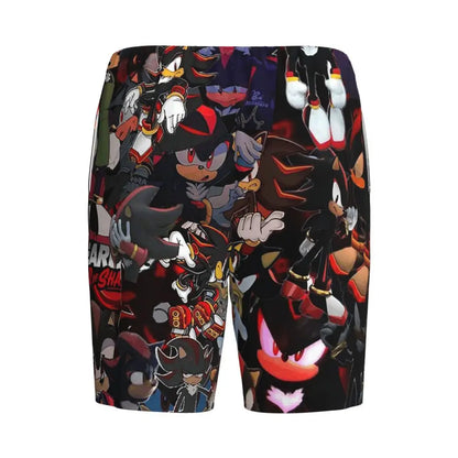 Custom Shadow The Hedgehog Sonic Poster Short Pajama Pants Men Sleepwear Sleep Lounge Bottom Shorts Sleeping Pants
