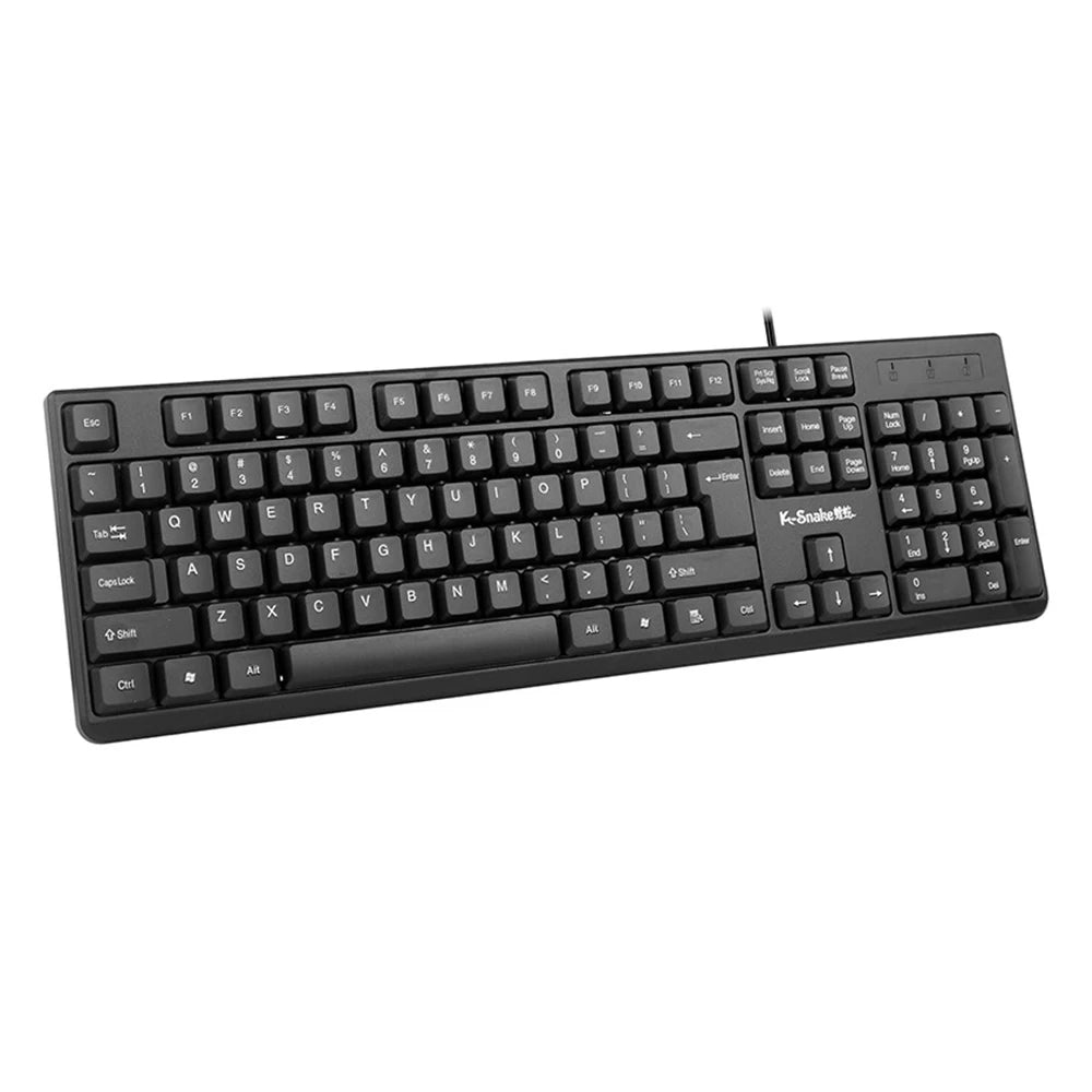 Neue kabelgebundene USB-Tastatur für PC, Computer und Notebook mit optischer kabelgebundener Maus für Windows, Mac OS, Desktop, Laptop und PC