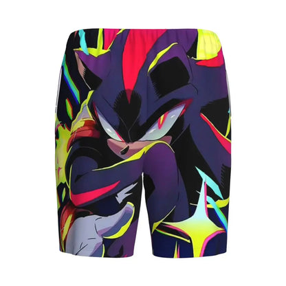 Custom Shadow The Hedgehog Sonic Poster Short Pajama Pants Men Sleepwear Sleep Lounge Bottom Shorts Sleeping Pants