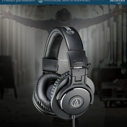 Casque audio professionnel Audio Technica ATH M30x, casque filaire supra-auriculaire pour enregistrement et mixage en studio