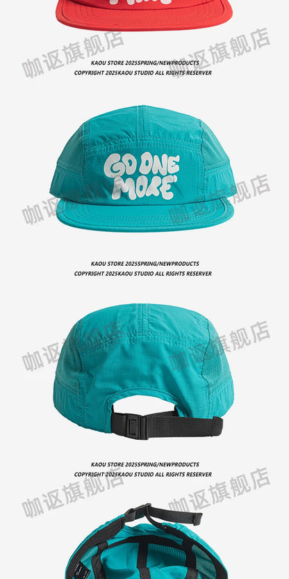Summer quick-dry baseball cap, retro flat brim, unisex, sun protection, sports mesh cap, trendy