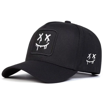 Unisex XX Smiling Face Embroidery Baseball Caps Spring Autumn Outdoor Adjustable Casual Hats Sunscreen Hat Sports Cap