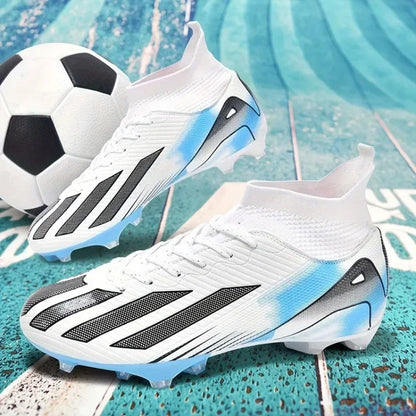 Fotbollsskor för män, New TF, sneakers för konstgräs och turf, ultralätta herrfotbollsskor, bekväma ankelhöga fotbollsskor för futsal och snabbt spel