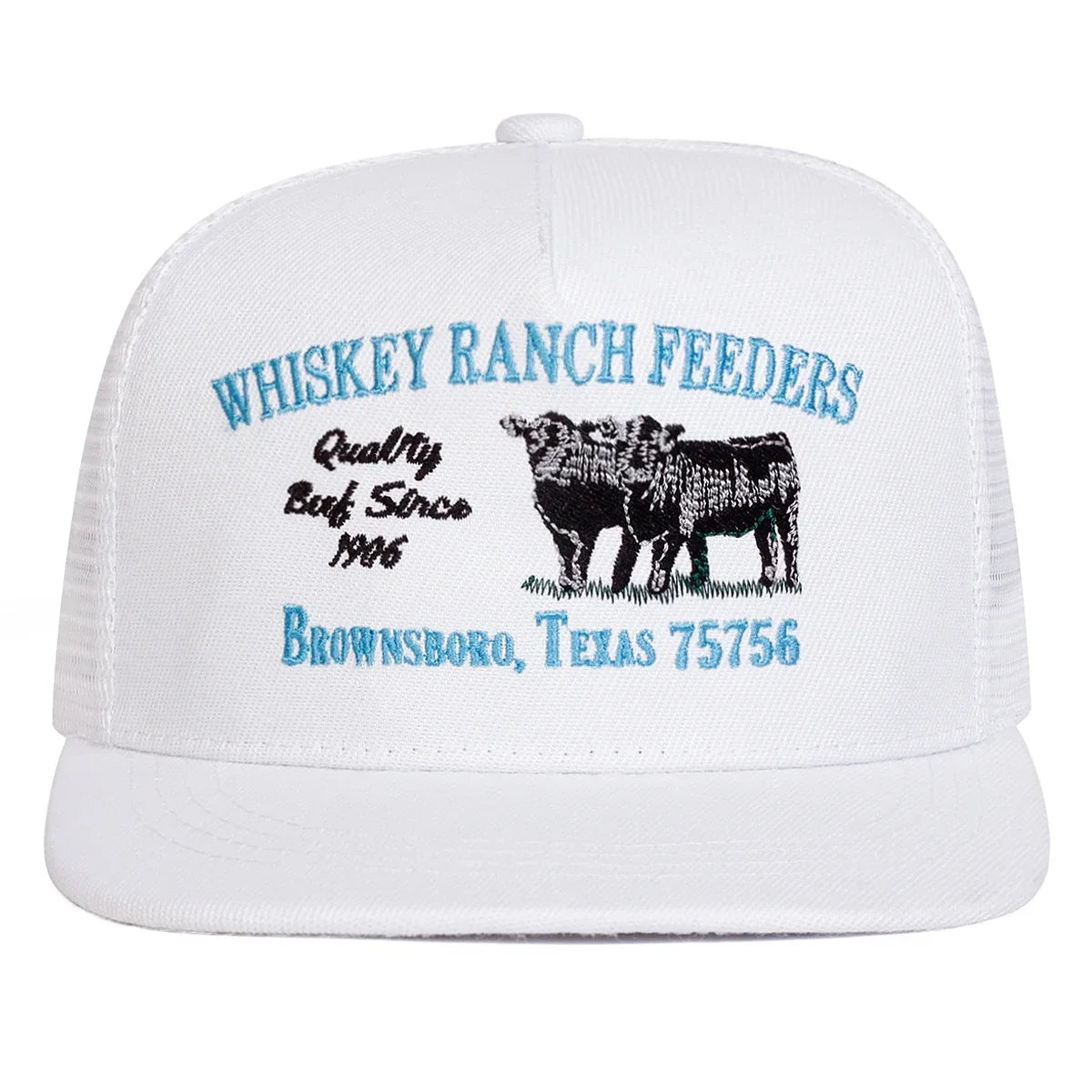 Unisex WHISKEY RANCH FEEDERS Embroidery Hip-hop Net Hats Spring Summer Outdoor Adjustable Casual Baseball Caps Sunscreen Hat Cap