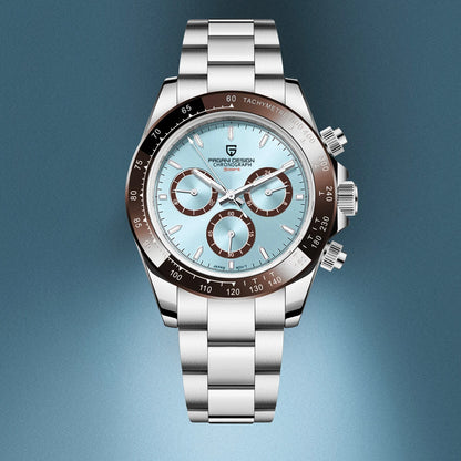 PAGANI DESIGN chronograafhorloge voor heren – Luxe quartz-polshorloge, verlicht en waterdicht.
