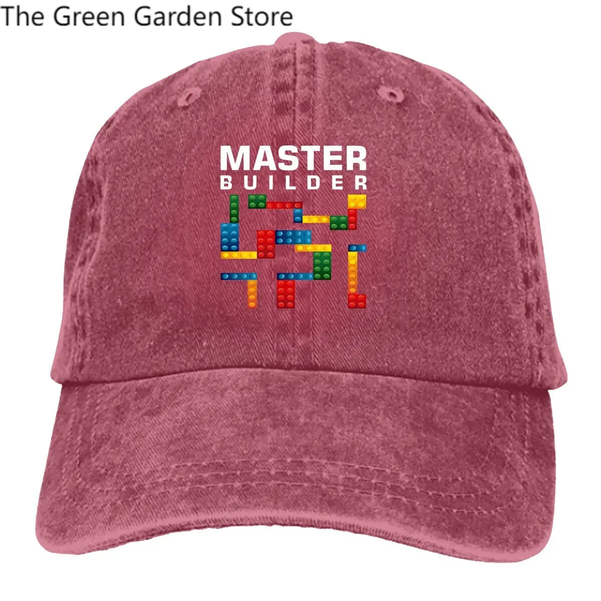 Building Blocks Multicolor Hat Peaked Men's Cap Cool Master Builder  Building Blocks Personalized Visor Protection Hats
