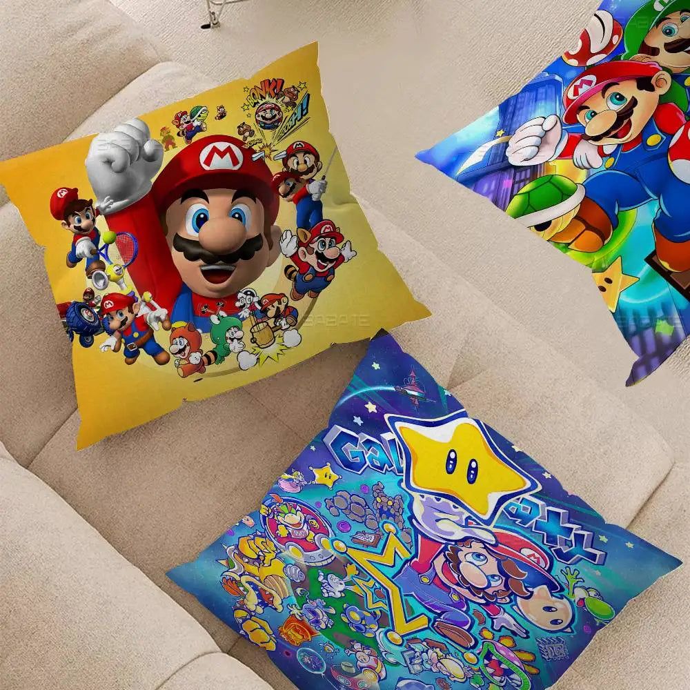 Anime Supers M-Marios Pillowcases Home Bedding Decorative Pillow Cover Wedding Super Soft Pillow Case