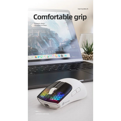 ATTACK SHARK X5 Wireless Mouse Lightweight Tri-Mode Connection 2.4GHz/Wired/Bluetooth RGB Macro Gaming Mouse