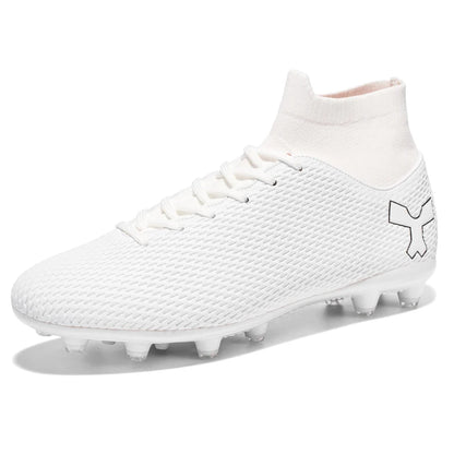 New Unisex Long Spike Football Boots Men Broken Nail Soccer Shoes AG/TF Training Soccer Cleats Sneakers Non-Slip Ankle Zapatos