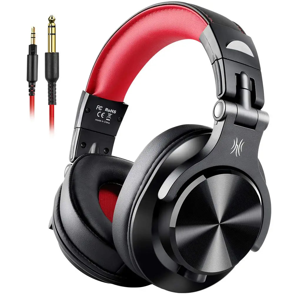 Cuffie DJ da studio cablate over-ear OneOdio con microfono – Headset per mixaggio e monitoraggio con driver da 40mm per gaming e registrazione