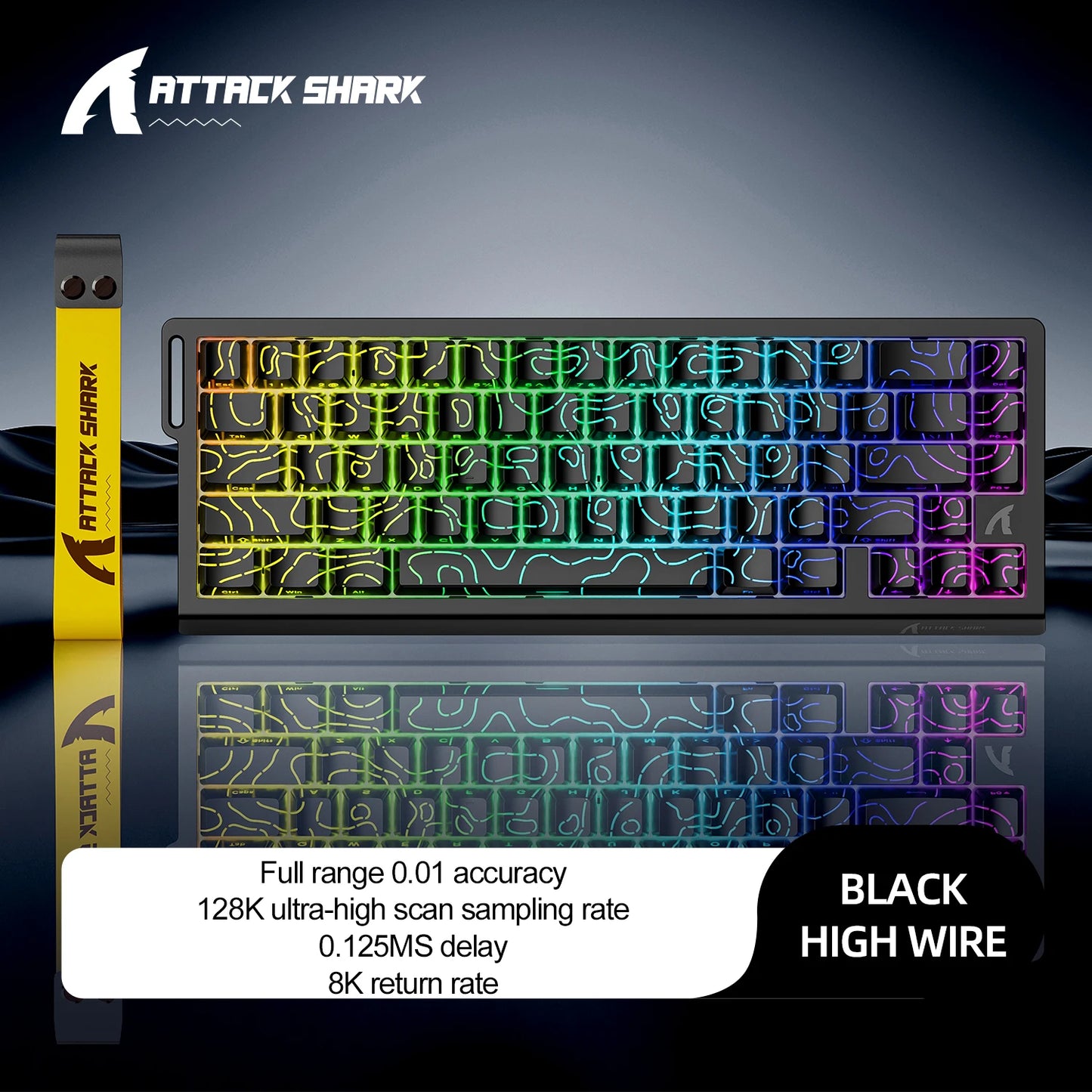 Magnetic Switch Keyboard ATTACK SHARK X68HE X68PRO HE and FREEWOLF F68 Wired F68Pro Wireless for Pro Gaming 0.01mm Rapid Trigg