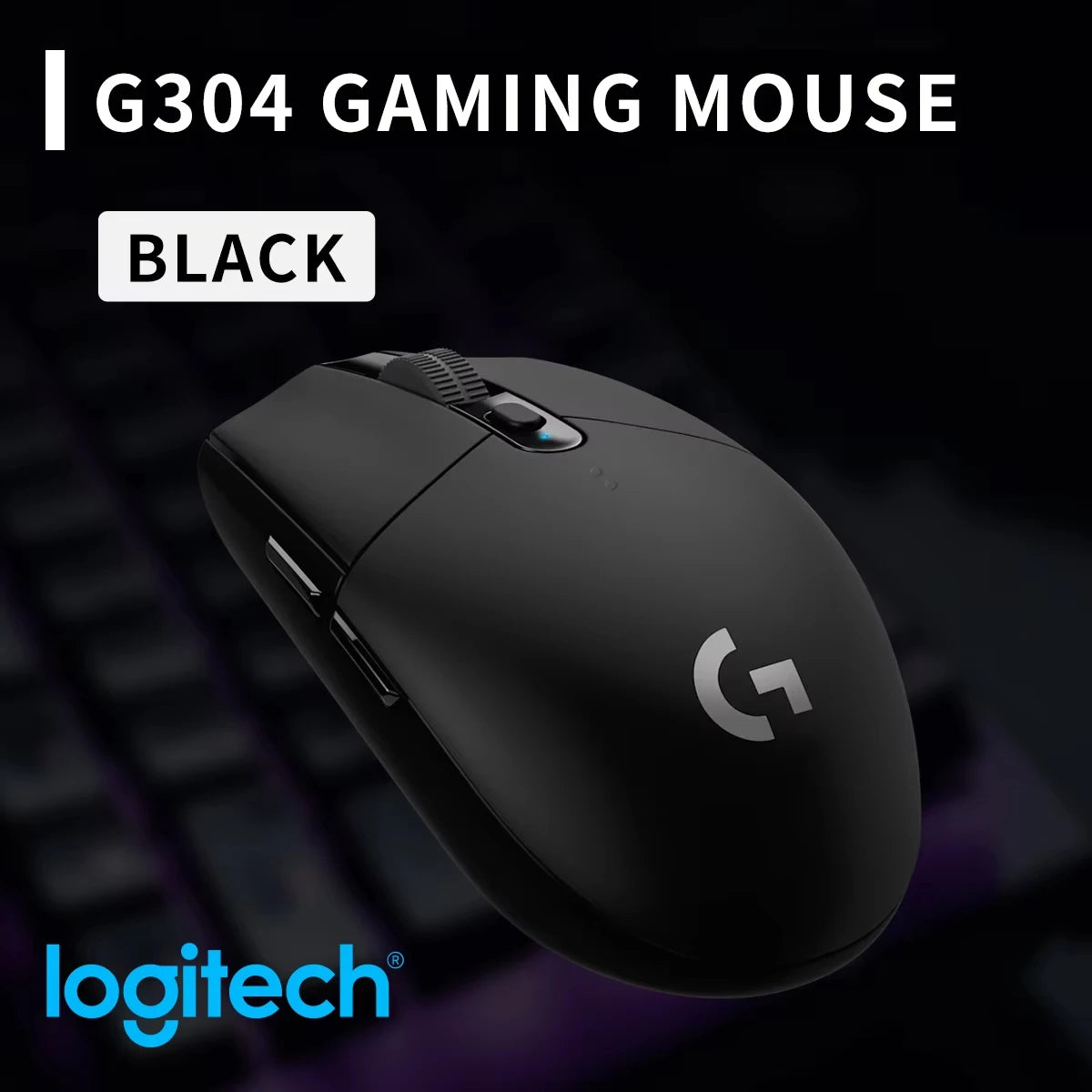Logitech G102 G203 laidinė žaidimų pelė, 2.1 metro ilgio laidas, 8000 DPI, RGB efektai, skirta PC, nešiojamajam kompiuteriui, biurui ir gamer’iams, lanksti