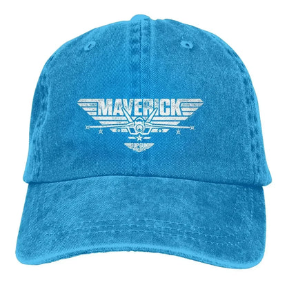Multicolor Hat Peaked Men Women's Cowboy Cap Top Gun Maverick Centered Jet Logo Baseball Caps Personalized Visor Protect Hats
