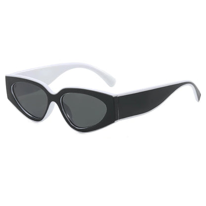 Sluneční brýle ve stylu steampunk Cat Eye pro ženy a muže, černobílé obroučky, módní sluneční brýle, módní retro vintage doplňky, sluneční brýle, brýle