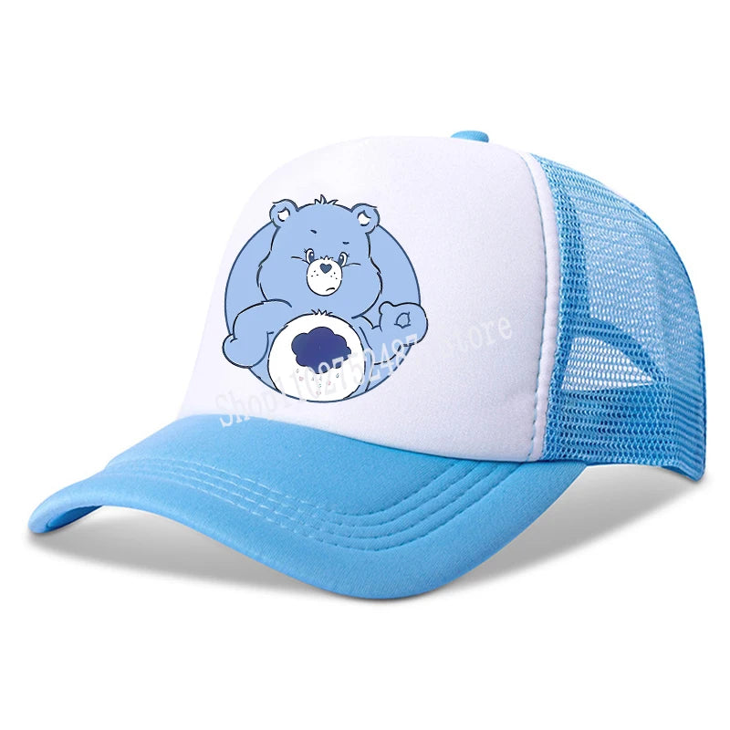 Casquette de baseball Anime Care Bears pour filles et femmes - Nouvelle casquette de sport d'extérieur, chapeau de soleil d'été en maille respirante, bonnet de soleil pour enfants et adultes - Cadeau