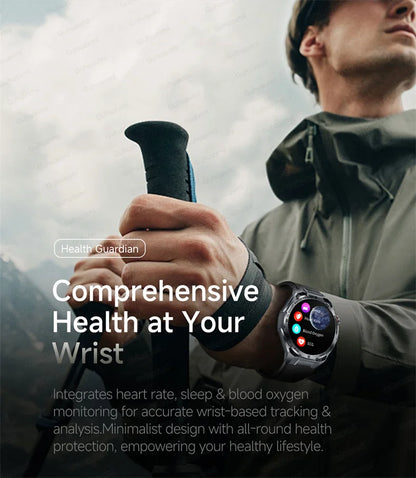 Smart Watch Men High-end Health Blood Pressure Blood Oxygen Lipids Uric Acid Sapphire Smart Watches Ai GPT Custom Dial ECG 2026