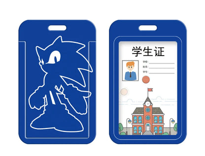 3pcs/set Sonic Anime Student Backpack Double Shoulder Bag Hedgehog Shoulder Bag Shadow Pencil Case Study Set School gift