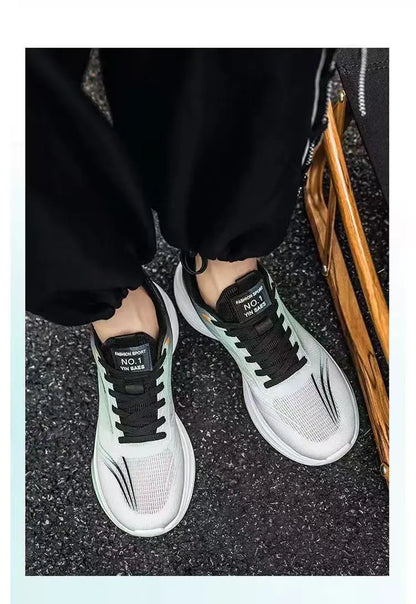 Chaussures en maille respirante pour hommes, baskets légères et décontractées, antidérapantes, semelle souple, chaussures de course pour printemps et été