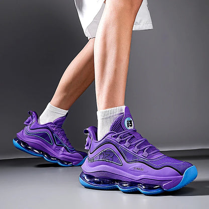Chaussures de basket-ball pour hommes, respirantes, amortissantes, antidérapantes, résistantes à l'usure, chaussures de course, d'entraînement en salle de sport, baskets de basket-ball athlétiques pour hommes