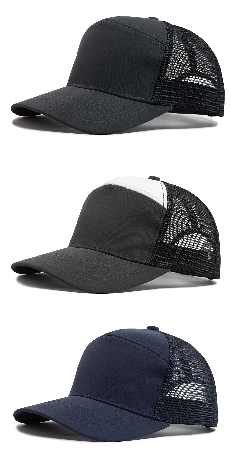Vasaros 7-panelė beisbolo kepurė, mados hip-hopo tinklinės kepurės vyrams, „Trucker“ kepurė su snapback užsegimu, moterims, unisex, naujas madingas prekės ženklas