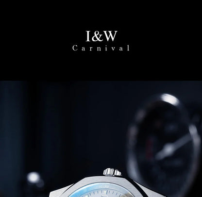 CARNIVAL Men's Mechanical Watch Brand Luxury Sapphire NH36 Movement Automatic Wrist Watches 50m Waterproof for Men