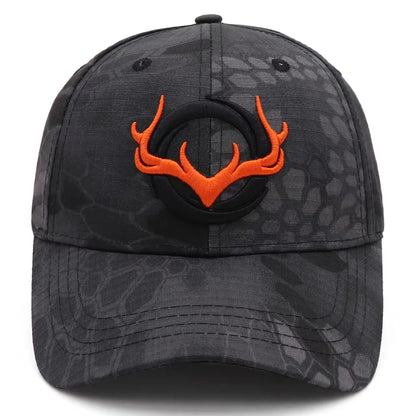 Antler Embroidered Baseball Cap Hip Hop Hat Adjustable Fashion Men camouflage breathable Mesh caps Casual sun Hat Tactical Hats