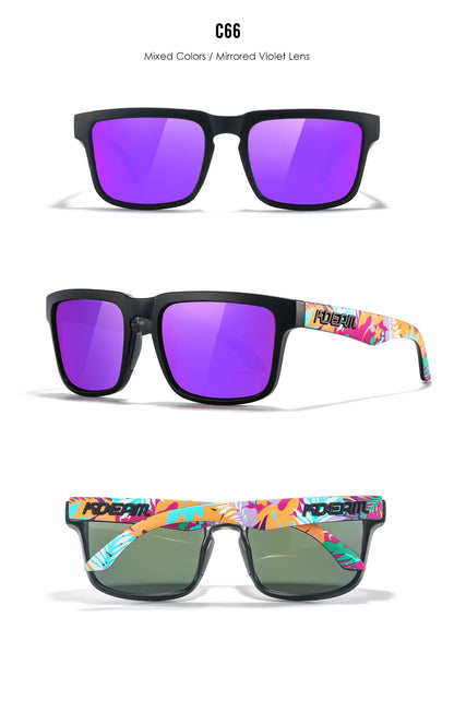 KDEAM Unisex Square Sunglasses Polarized Flash With Stylish Mirrored Pink Sun Glasses New Colors KD332