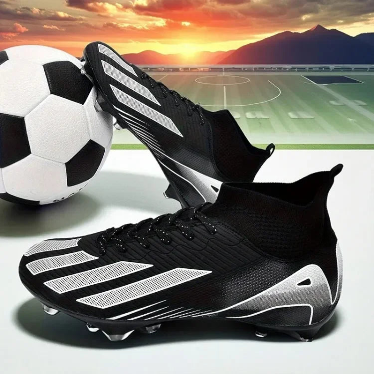 Fotbollsskor för män, New TF, sneakers för konstgräs och turf, ultralätta herrfotbollsskor, bekväma ankelhöga fotbollsskor för futsal och snabbt spel