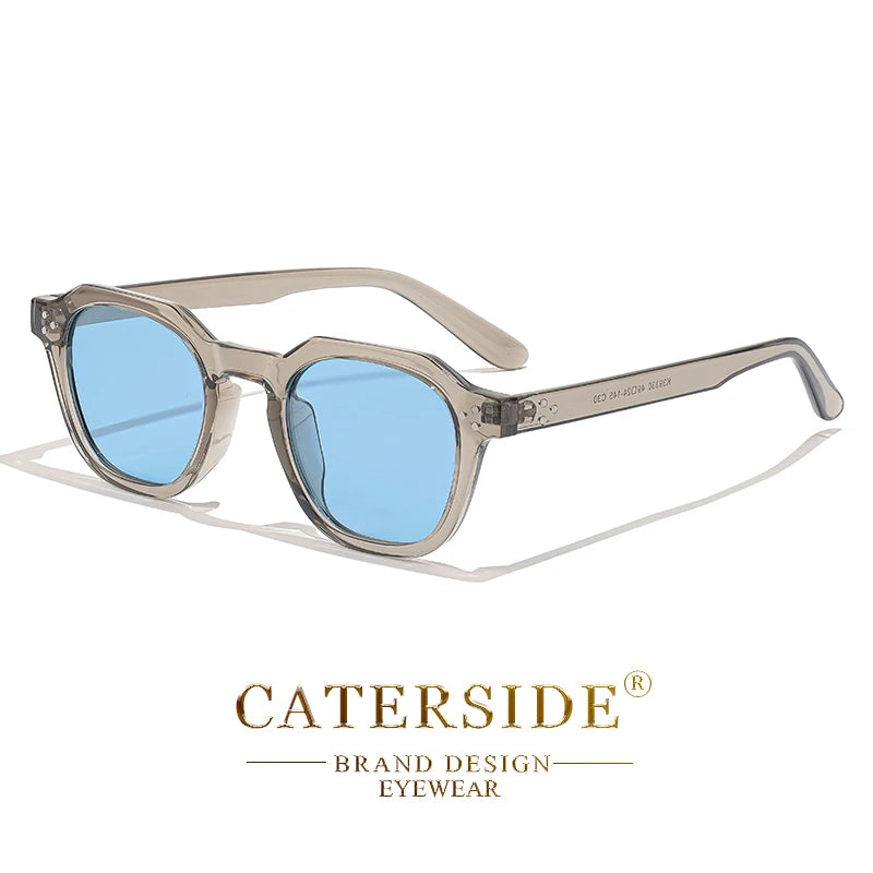 Caterside Nové retro polarizované pánské sluneční brýle s čtvercovým rámem z TR90, dámské sluneční brýle, outdoor, řízení, rybaření, UV400, dárek