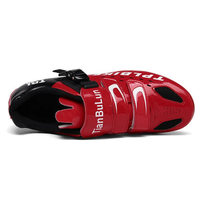 New Men’s and Women’s Bicycle Shoes Outdoor Cycling Shoes with Three Functional Soles Professional Training Shoes