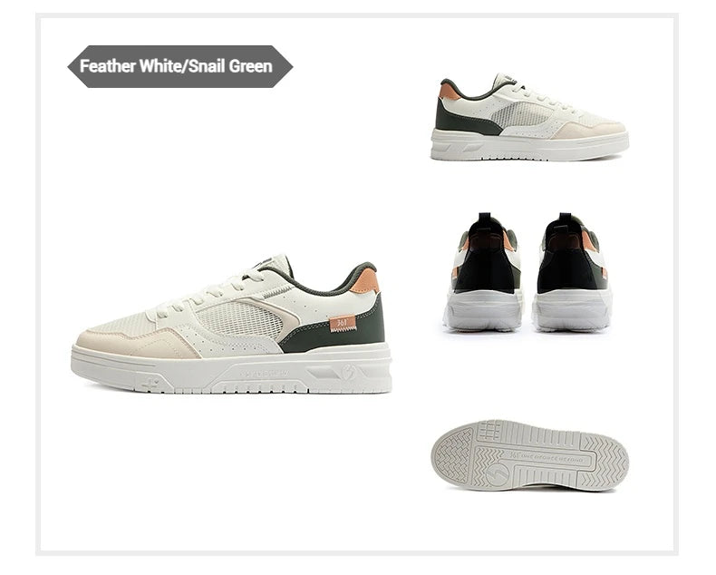 361 Degrees Men's Board Shoes New Comfortable Versatile Breathable Leisure Lightweight Wear-Resistant Male Sneakers 672516626