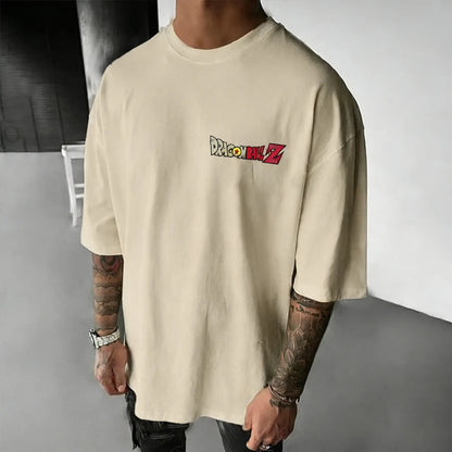 Dragon Ball Super Men's and Women's T-Shirts Bardock Anime Tee Summer Spring Boy's Retro Short Sleeves Parent-child Outfits