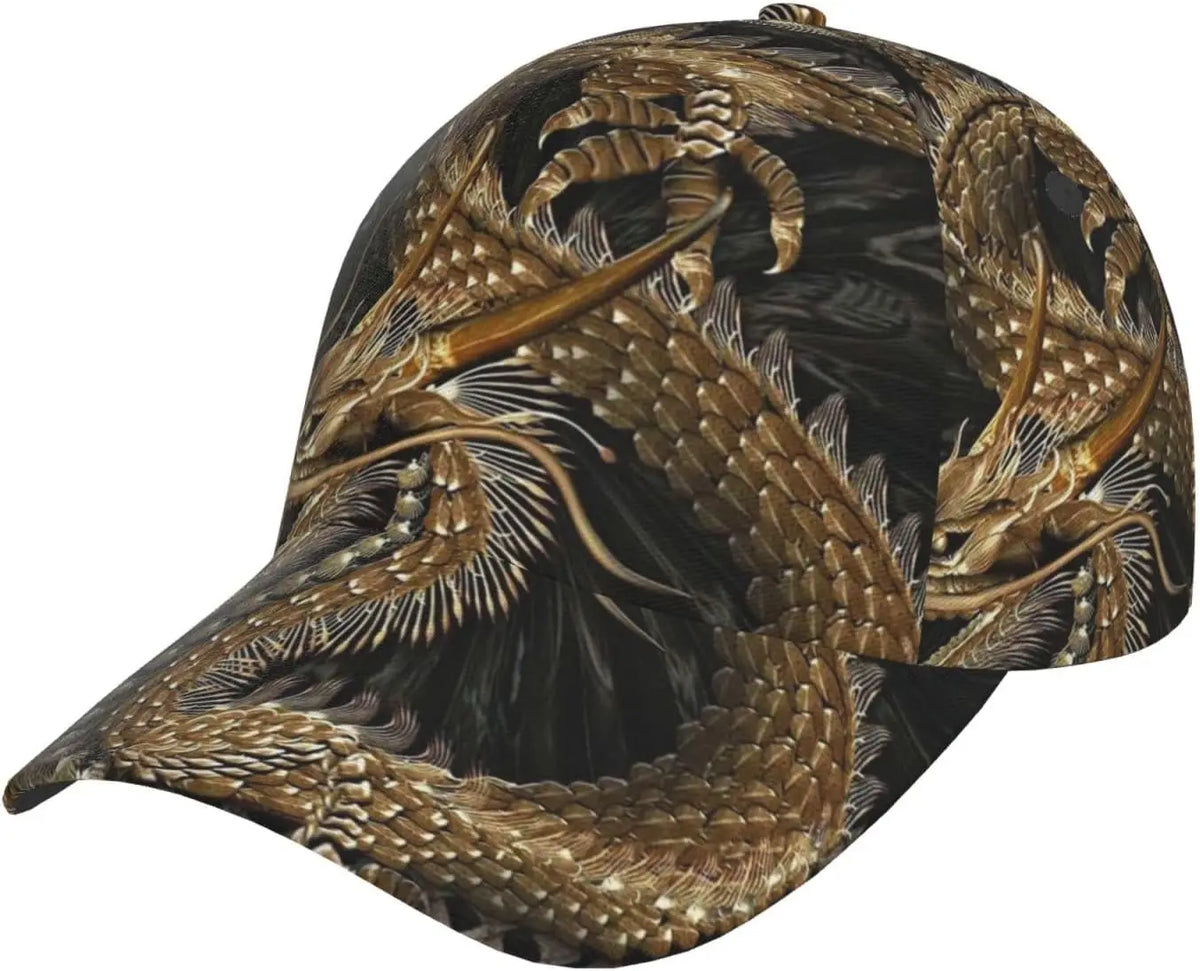 Czapka z daszkiem Dragon Snapback – męskie czapki baseballowe, męskie czapki przeciwsłoneczne, regulowana czapka typu „trucker” dla kobiet i mężczyzn