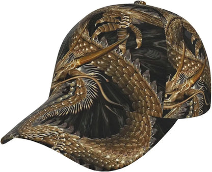 Czapka z daszkiem Dragon Snapback – męskie czapki baseballowe, męskie czapki przeciwsłoneczne, regulowana czapka typu „trucker” dla kobiet i mężczyzn