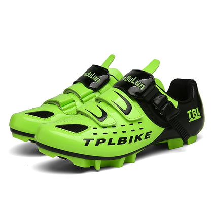 New Men’s and Women’s Bicycle Shoes Outdoor Cycling Shoes with Three Functional Soles Professional Training Shoes