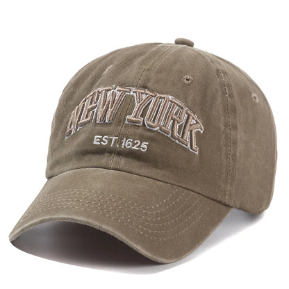 Czapka z pranej bawełny marki York dla mężczyzn i kobiet – czapki typu gorra, czapki snapback, czapki baseballowe, czapki przeciwsłoneczne, czapki typu dad hat, czapki outdoorowe