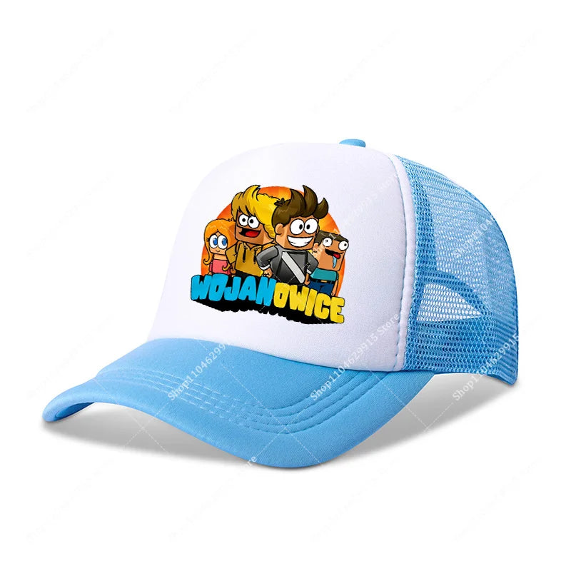 Wojans Team Baseball Cap Cartoon Anime Hot Game Printed Headwear Summer Adjustable Fashion Blue Sport Casual Hats Birthday Gift
