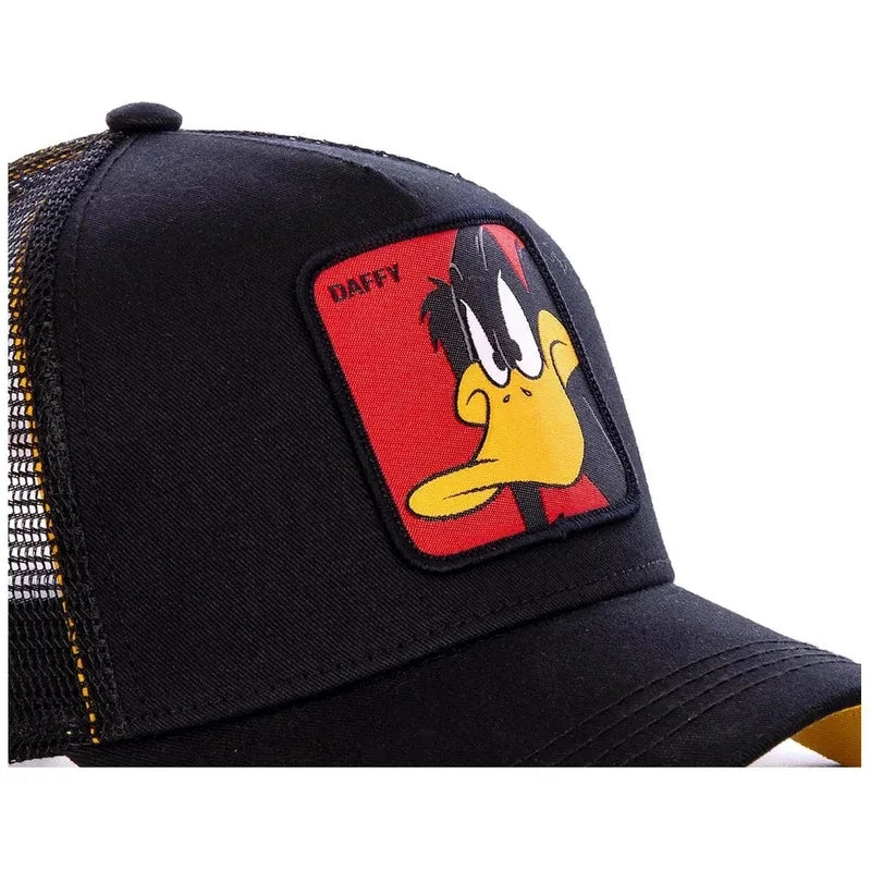 Czapka unisex z motywem anime, naszywka haftowana, czapka baseballowa, czapka typu trucker, czapki siatkowe, czapka przeciwsłoneczna