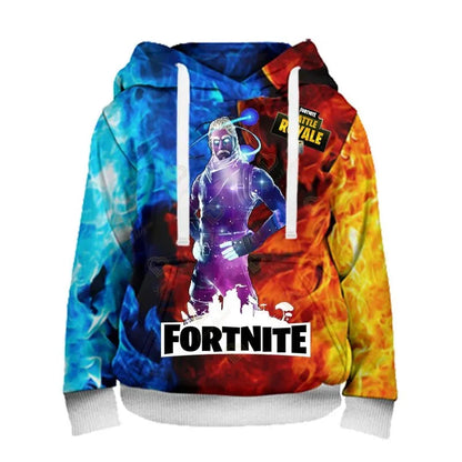 Sweatshirt com capuz Fortnite para homem, estampado 3D, moda Battle Game, para rapazes e raparigas, estilo hip hop, casaco casual masculino