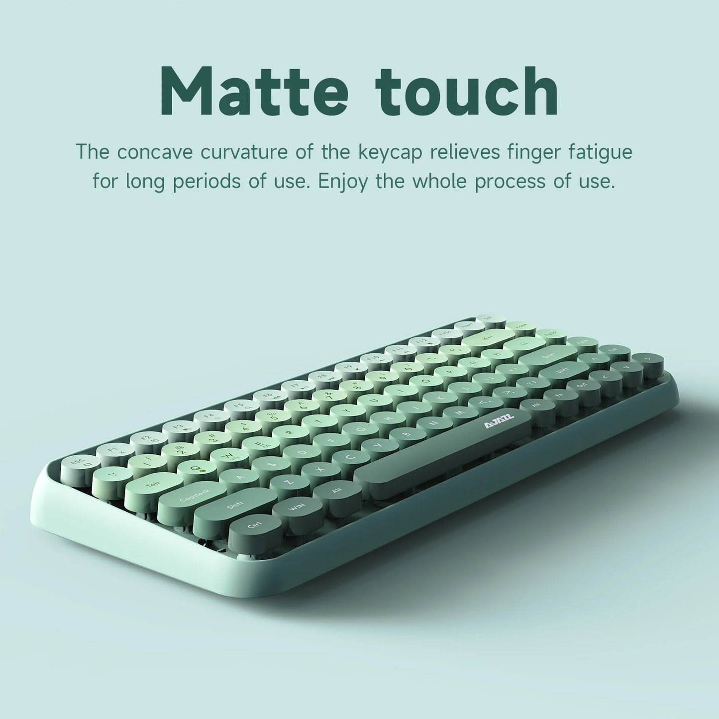 Ajazz 308I kabellose Tastatur mit 18/84 Tasten, runden Tastenkappen, Bluetooth, portable 2.4GHz-Zifferntastatur für Tablet, Laptop und Android