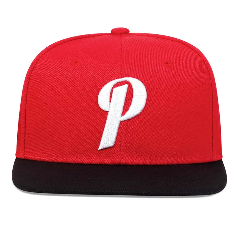 Unisex P Letter Embroidery Hip-hop Hats Spring And Autumn Outdoor Adjustable Sports Casual Baseball Caps Sunscreen Hat
