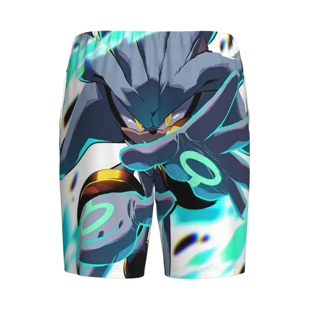 Custom Shadow The Hedgehog Sonic Poster Short Pajama Pants Men Sleepwear Sleep Lounge Bottom Shorts Sleeping Pants