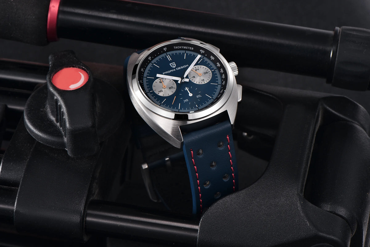 PAGANI DESIGN 2025 New Panda Dial Men Watches Luxury Quartz Watch For Men Japan VK63 Sport Chronograph Sapphire glass Wristwatch