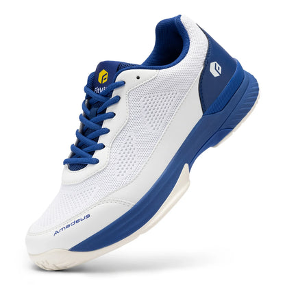 Zapatillas de tenis FitVille para hombre, versión ancha 2E, calzado deportivo profesional de entrenamiento, transpirable y antideslizante, para deportes de raqueta, con soporte para el arco plantar