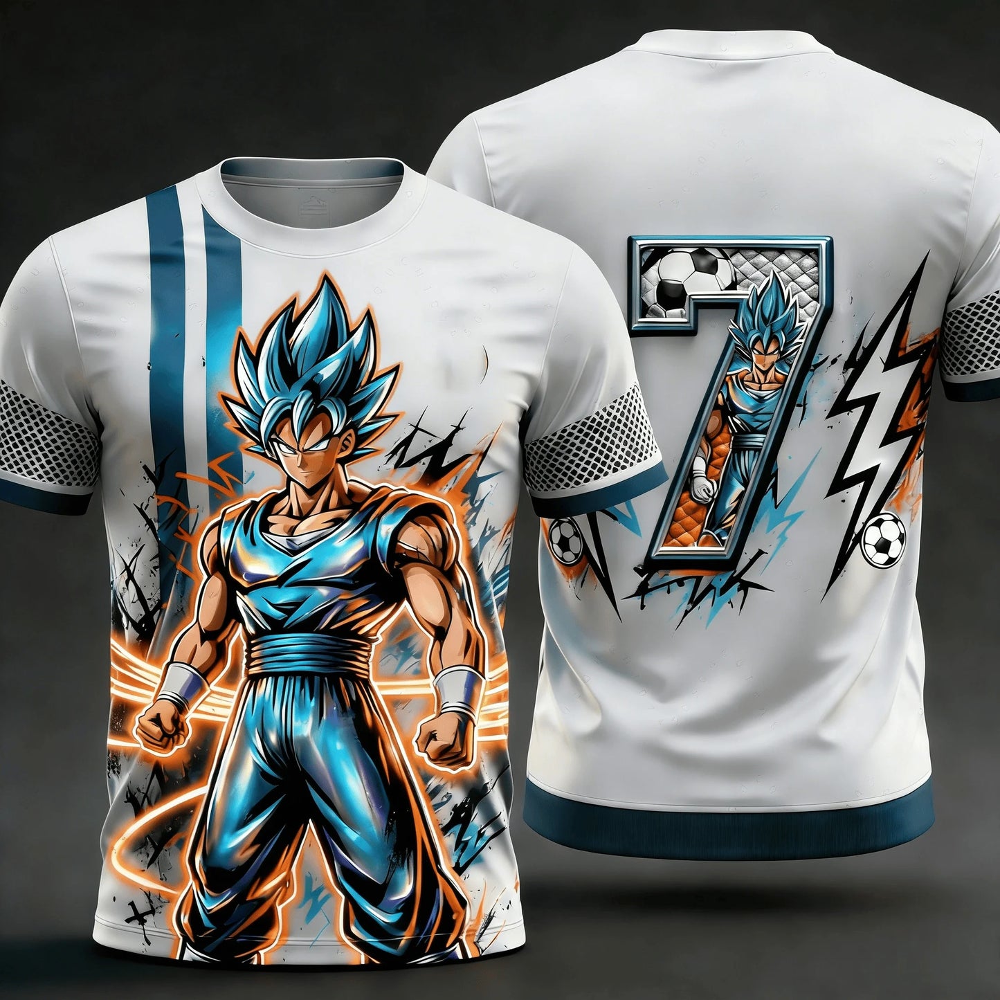 2026 Summer Dragon Ball T-Shirt High Quality 3D Goku Print Oversized Unisex Retro Y2K Anime Football Casual for Men Women Kids