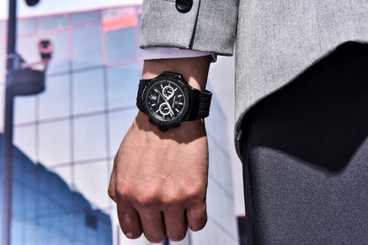 Křemenné pánské hodinky PAGANI DESIGN – luxusní sportovní chronograf, vodotěsný, s luminiscenčními ručičkami a safírovým sklem s antireflexní úpravou