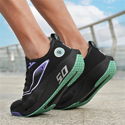 Nuove scarpe sportive da uomo e donna, sneaker da running, piastra in carbonio, da gara maschile per maratona, ammortizzanti, scarpe da allenamento per atletica