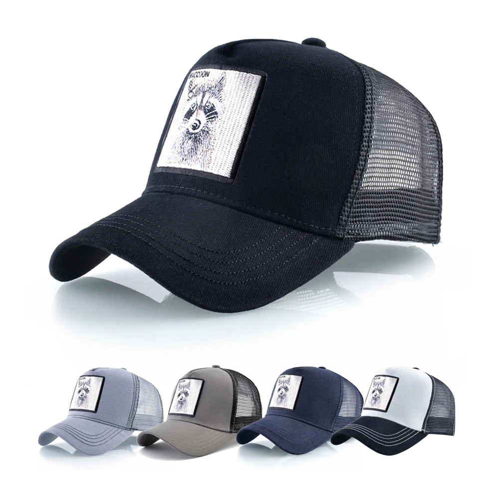 Spring Summer Baseball Cap With Lion Embroidery Patch Snapback Trucker Caps Men Women Drake Baseball Hats Four Season Sun Hat