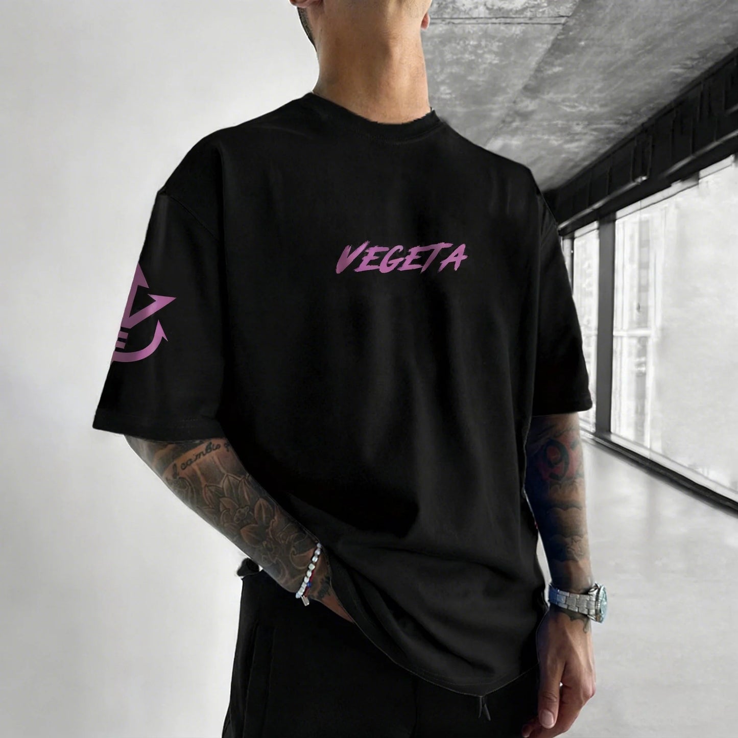 Dragon Ball Men's and Women's T-shirt Son Goku Anime Loose Oversize Tee Summer Spring Boy's Short Sleeves Parent-child Outfits